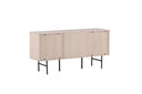 Kommode Elvesta – 150 cm, Whitewash oder Schwarz, Modern Skandi