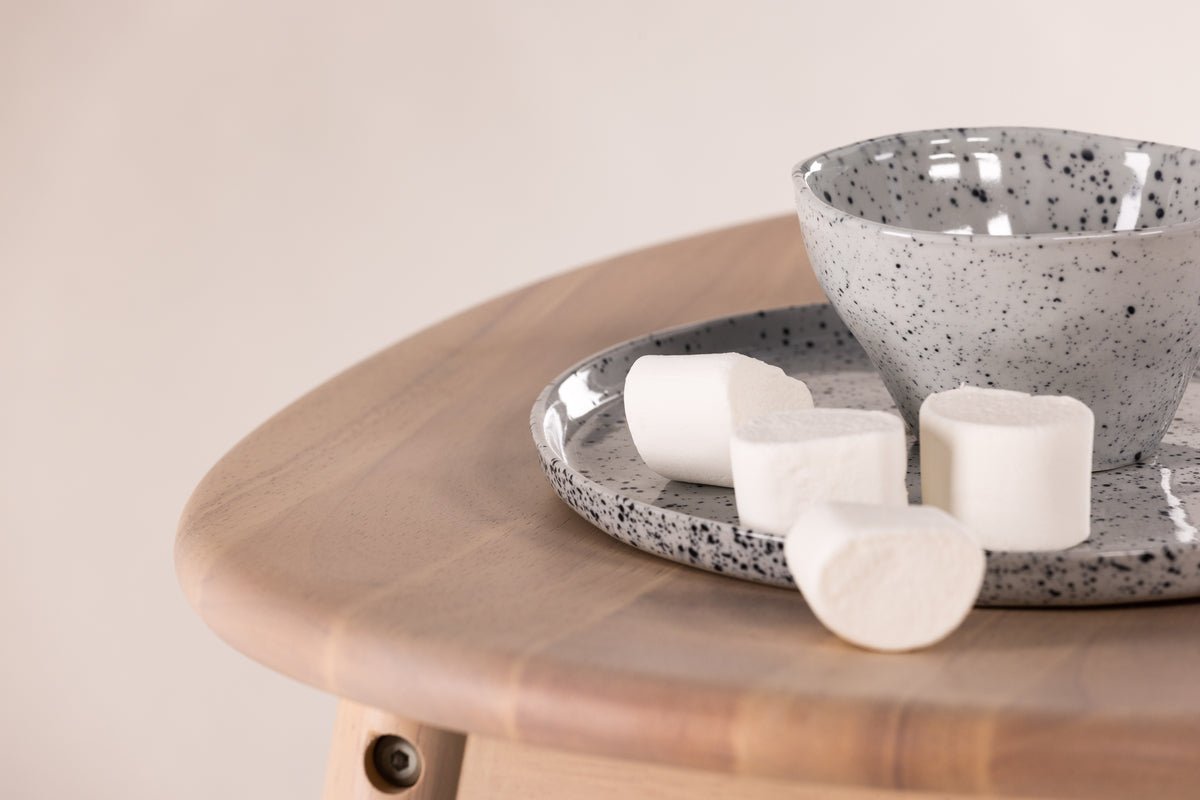 Barhocker Omni - aus Gummibaumholz in Naturoptik