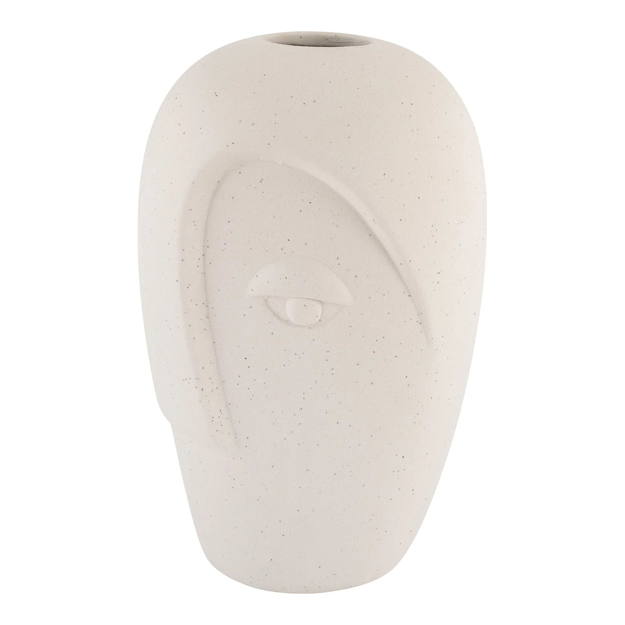Vase „Elyra“ – Sandfarbenes Keramik-Design