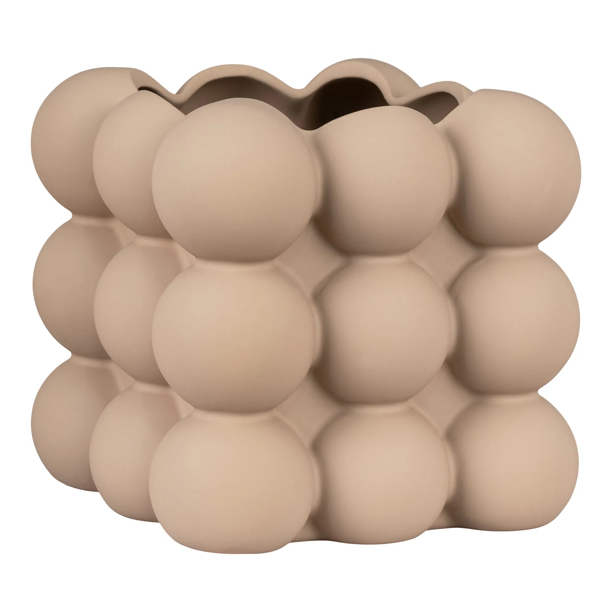 Blumentopf „Caviano“ – Verspieltes Kugeldesign aus Steingut