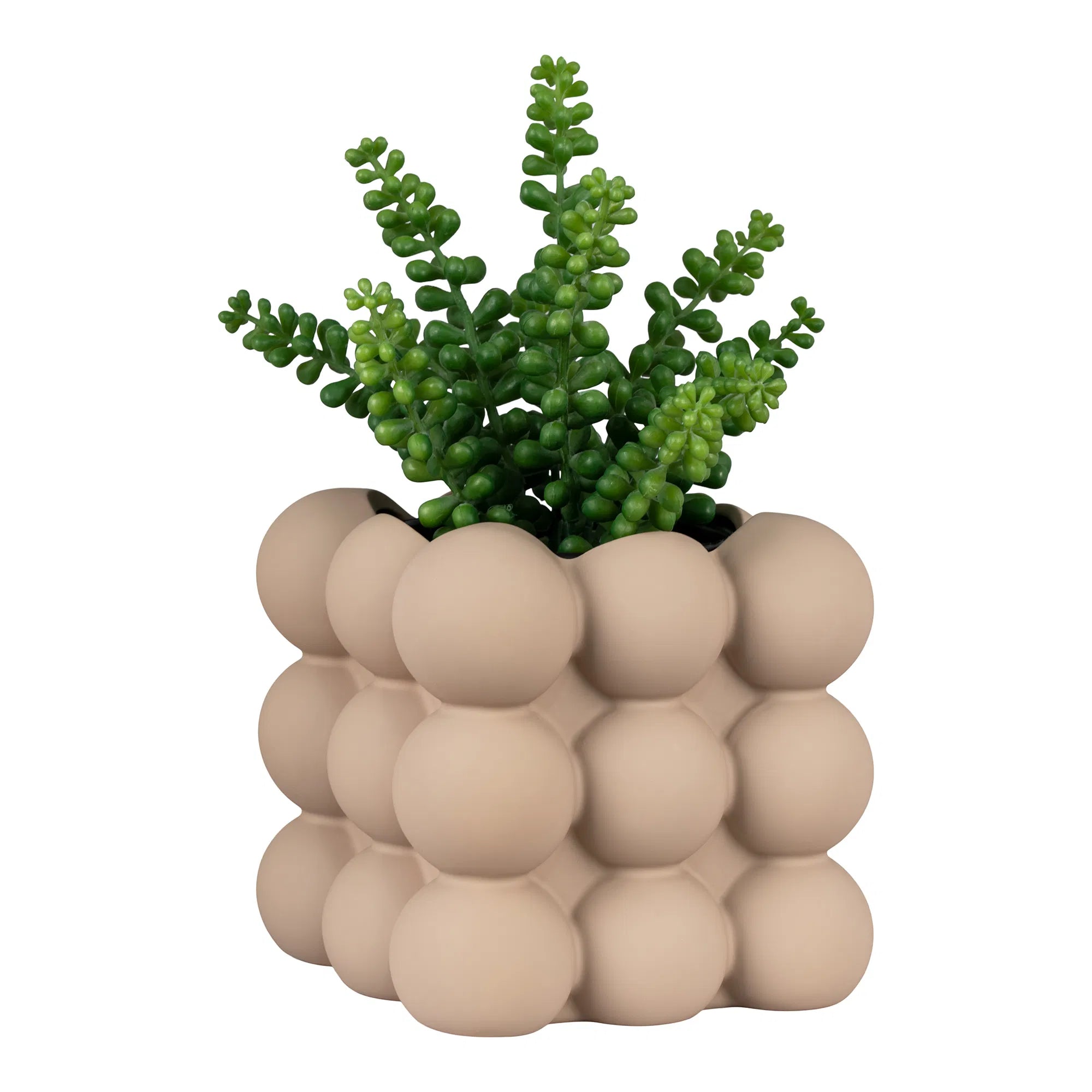 Blumentopf „Caviano“ – Verspieltes Kugeldesign aus Steingut