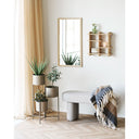 Blumentopf Marven – Braun lackierter Stahl mit modernem 3er-Design