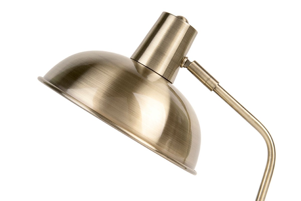 Tischlampe Oldschool - im klassischen Stil - gebürstet