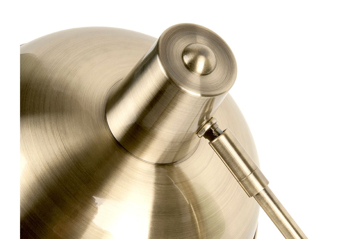 Tischlampe Oldschool - im klassischen Stil - gebürstet