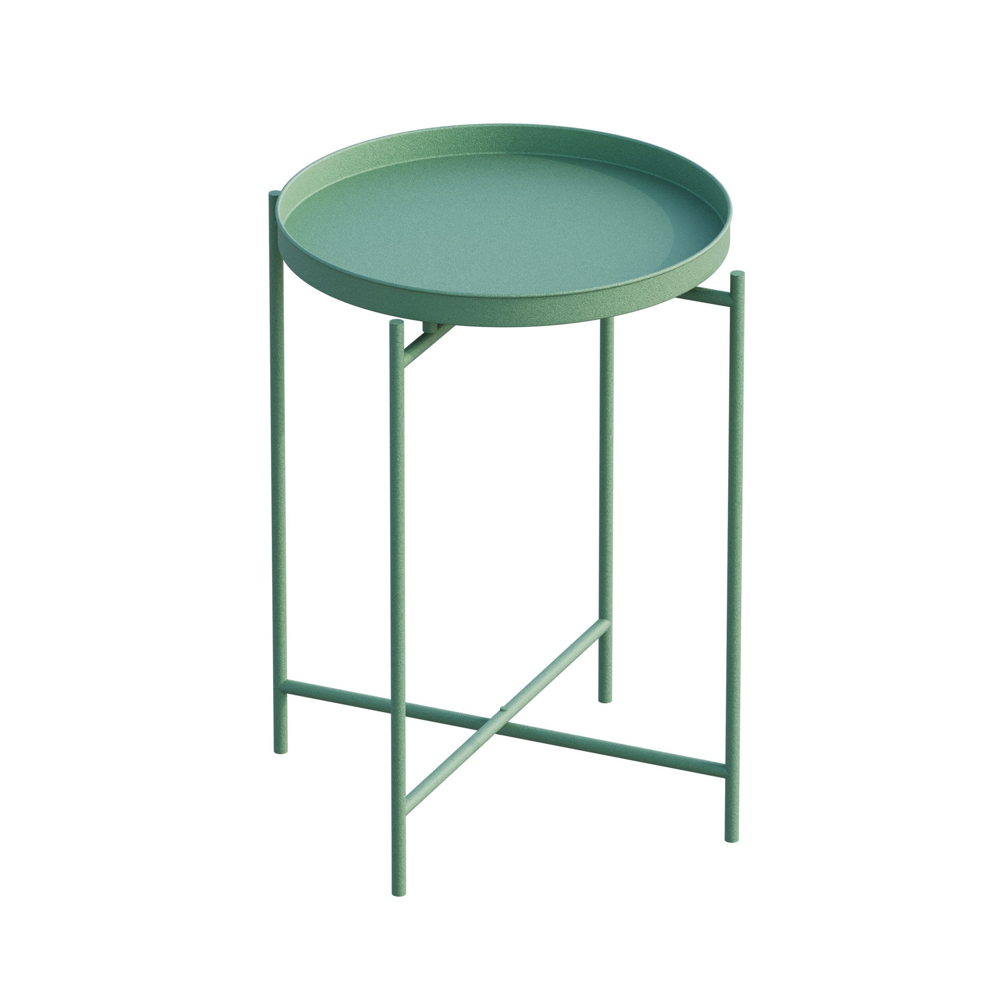 Couchtisch Fenaro – Schlichtes Metalldesign in Weiß oder Grün