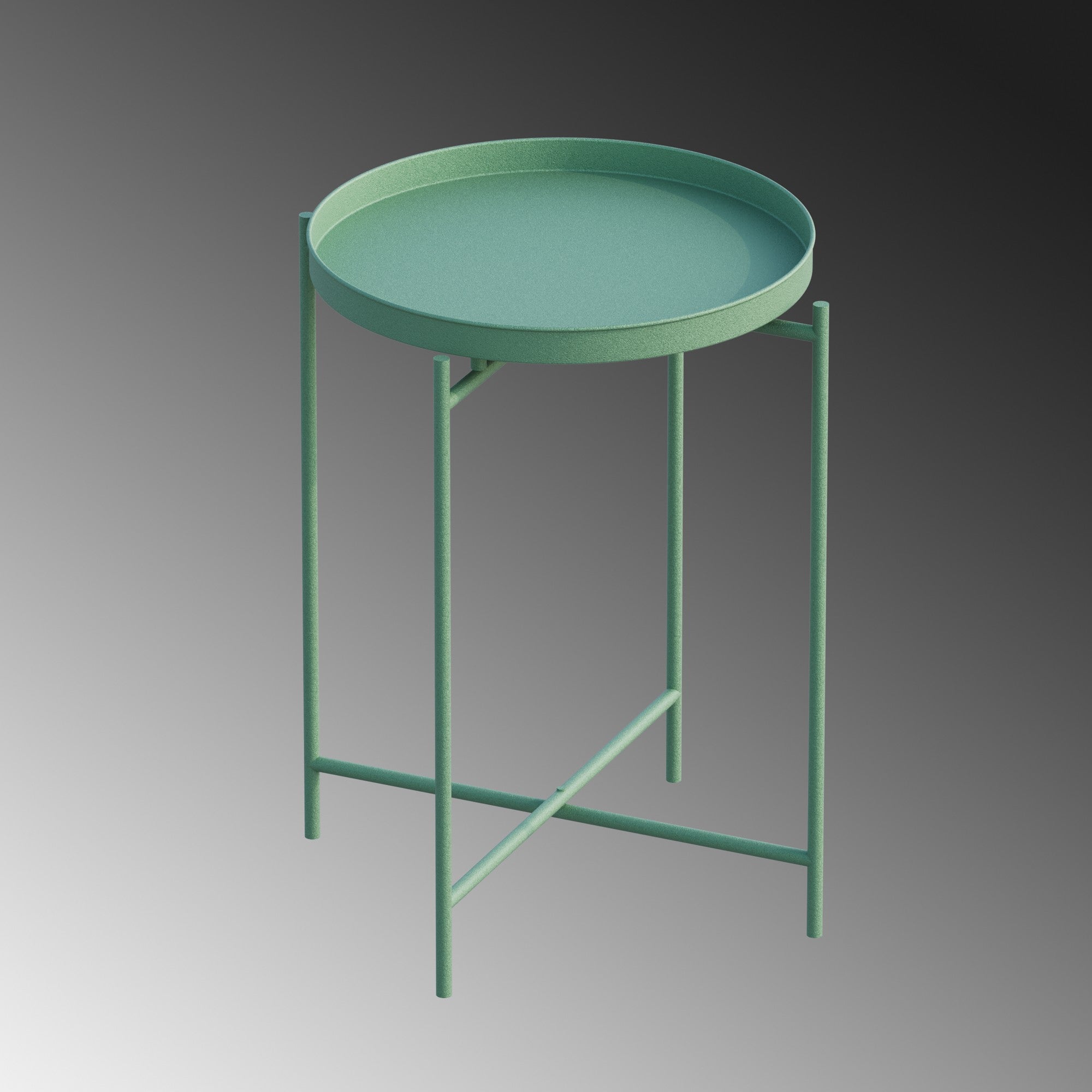 Couchtisch Fenaro – Schlichtes Metalldesign in Weiß oder Grün