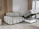 Designer Ecksofa Arosa mit elektrischer Schlaffunktion in Bouclé