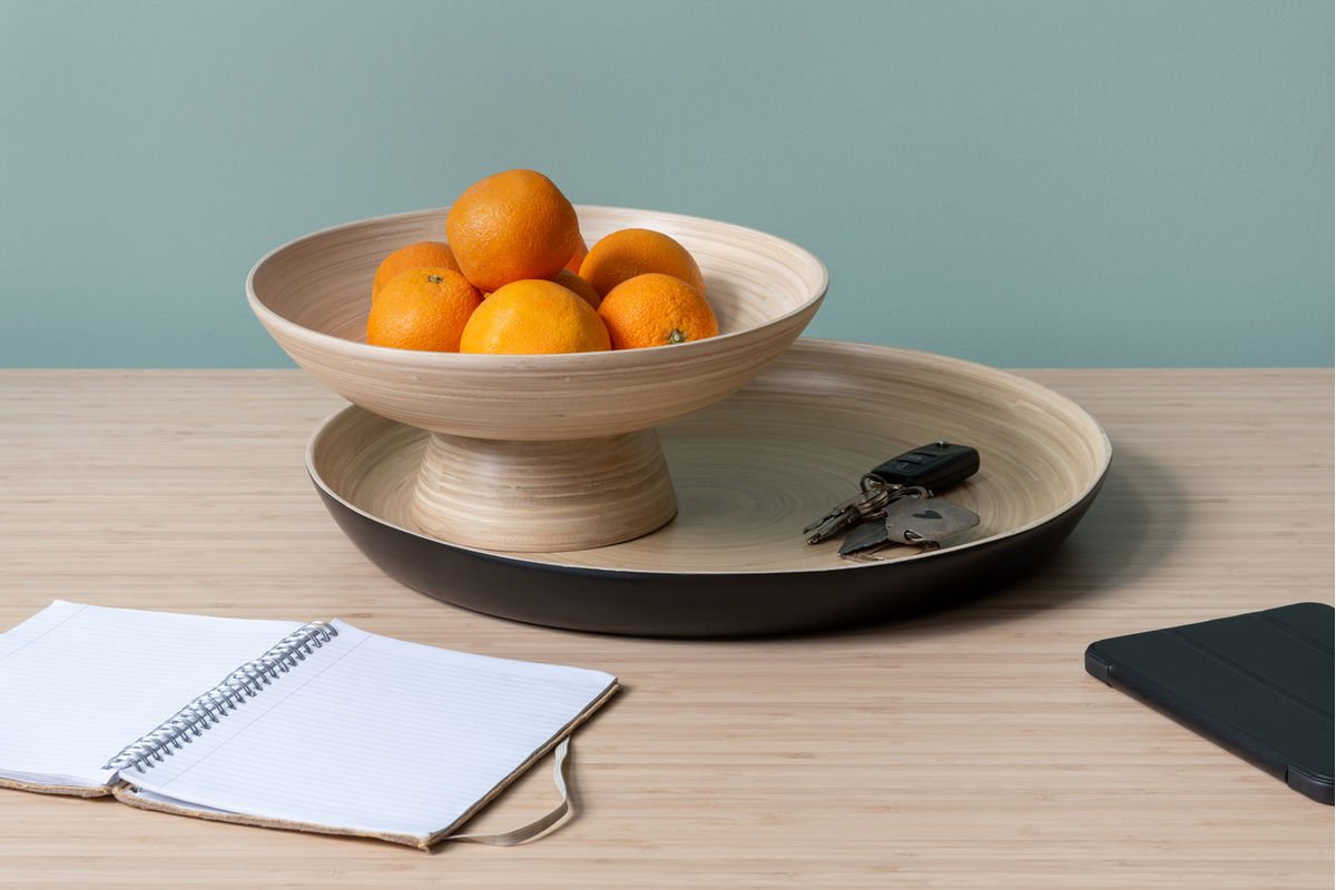 Obstschale Miko – Natürliches Bambusdesign für Küche & Tisch