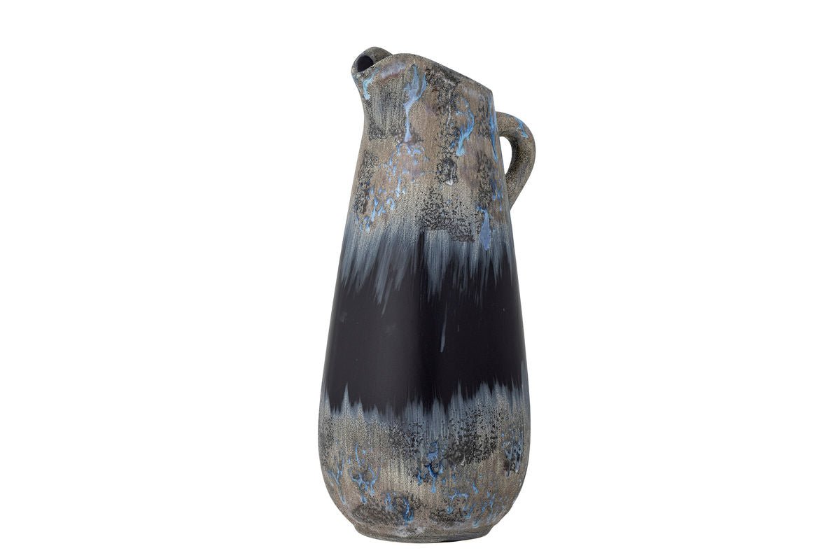 Vase „Noira“ – Steingut in Schwarz