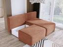 Designer Ecksofa Tilia Cord mit Schlaffunktion und Stauraum