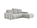 Designer Ecksofa Arosa mit elektrischer Schlaffunktion in Bouclé