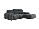 Designer Ecksofa Arosa mit elektrischer Schlaffunktion in Bouclé