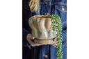 Blumentopf Aurelia mit Unterteller – Steingut mit glänzender Glasur