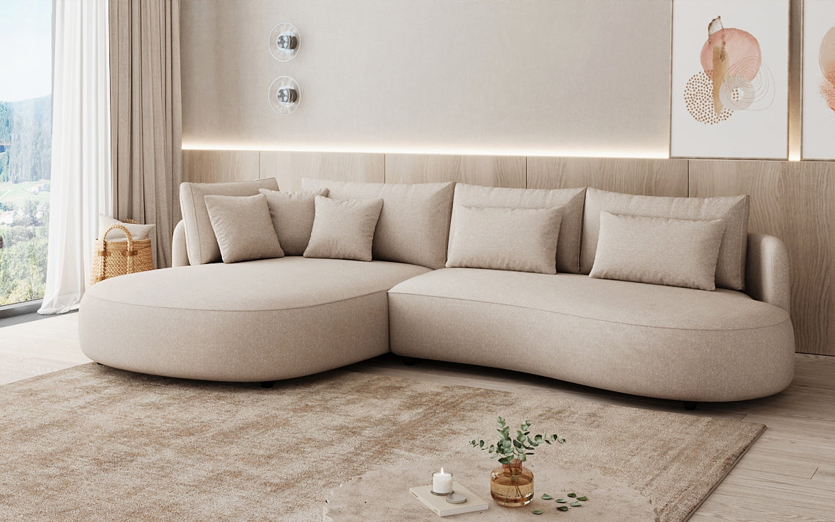 Designer Ecksofa Ando Mini  in Strukturstoff
