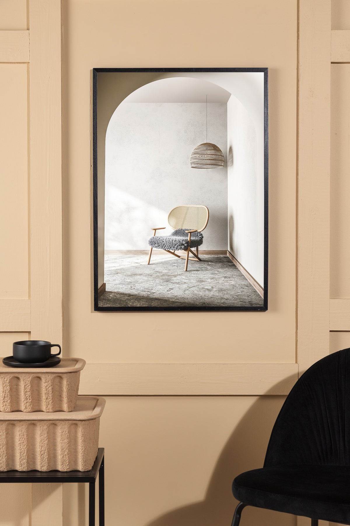 Poster Fluffy Chair aus hochwertigem Papier