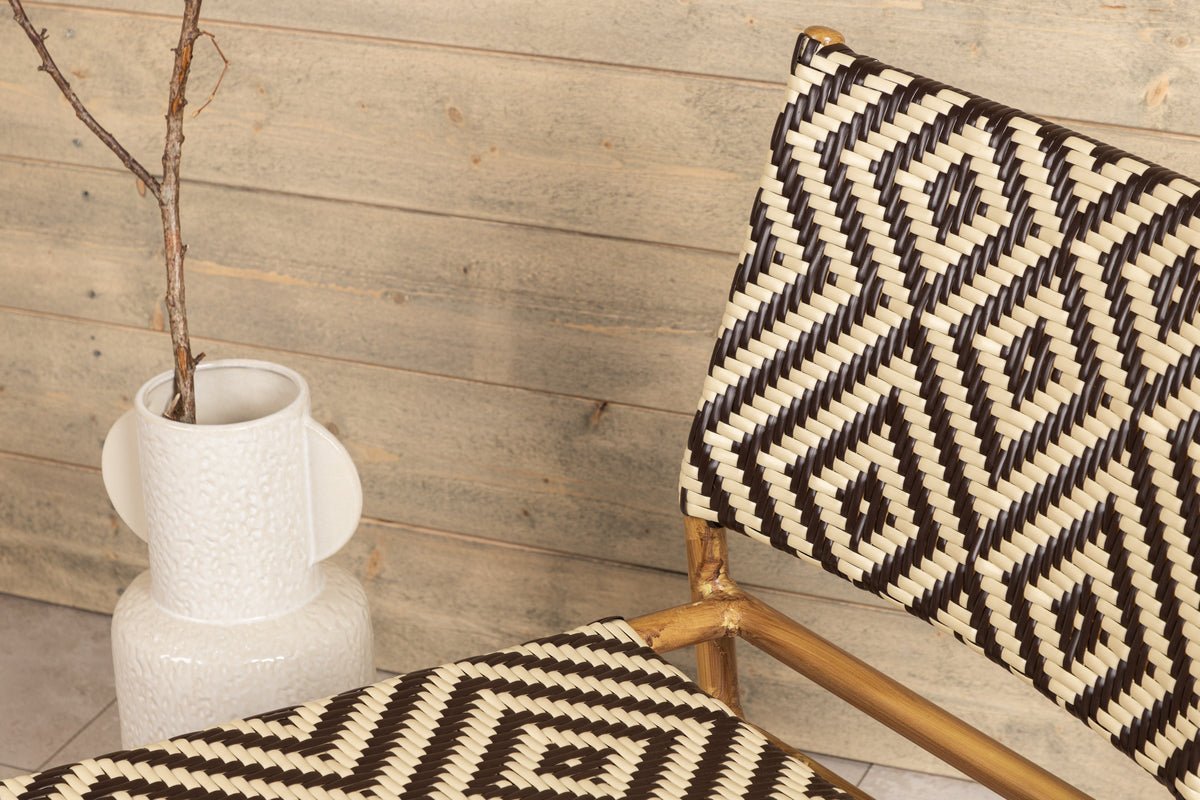 Gartenstuhl Carla - aus Rattan in Beige und Brauntönen