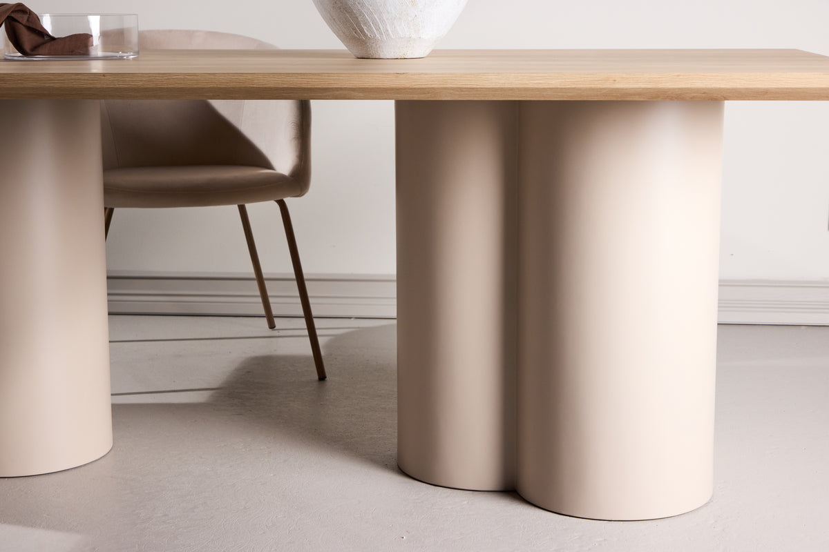 Esstisch Belluno – Rechteckiger Tisch 210 × 100 cm in Whitewash