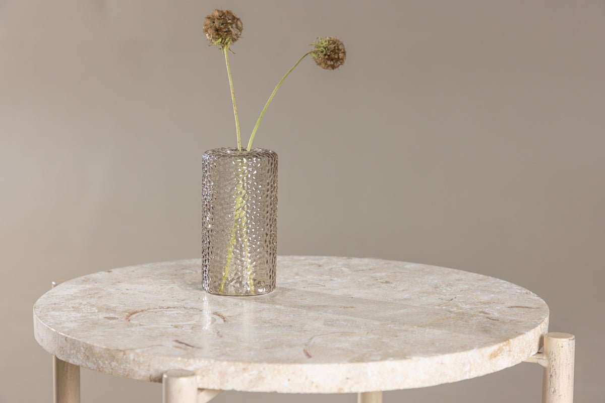 Couchtisch/Beistelltisch Sandelo - mit Tischplatte aus Stein