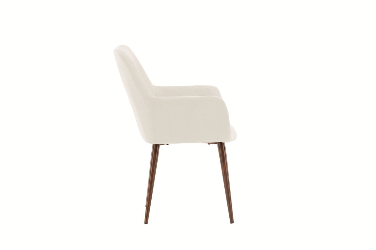 2er Set - Stuhl Present mit Beinen in tiefem Mokkabraun