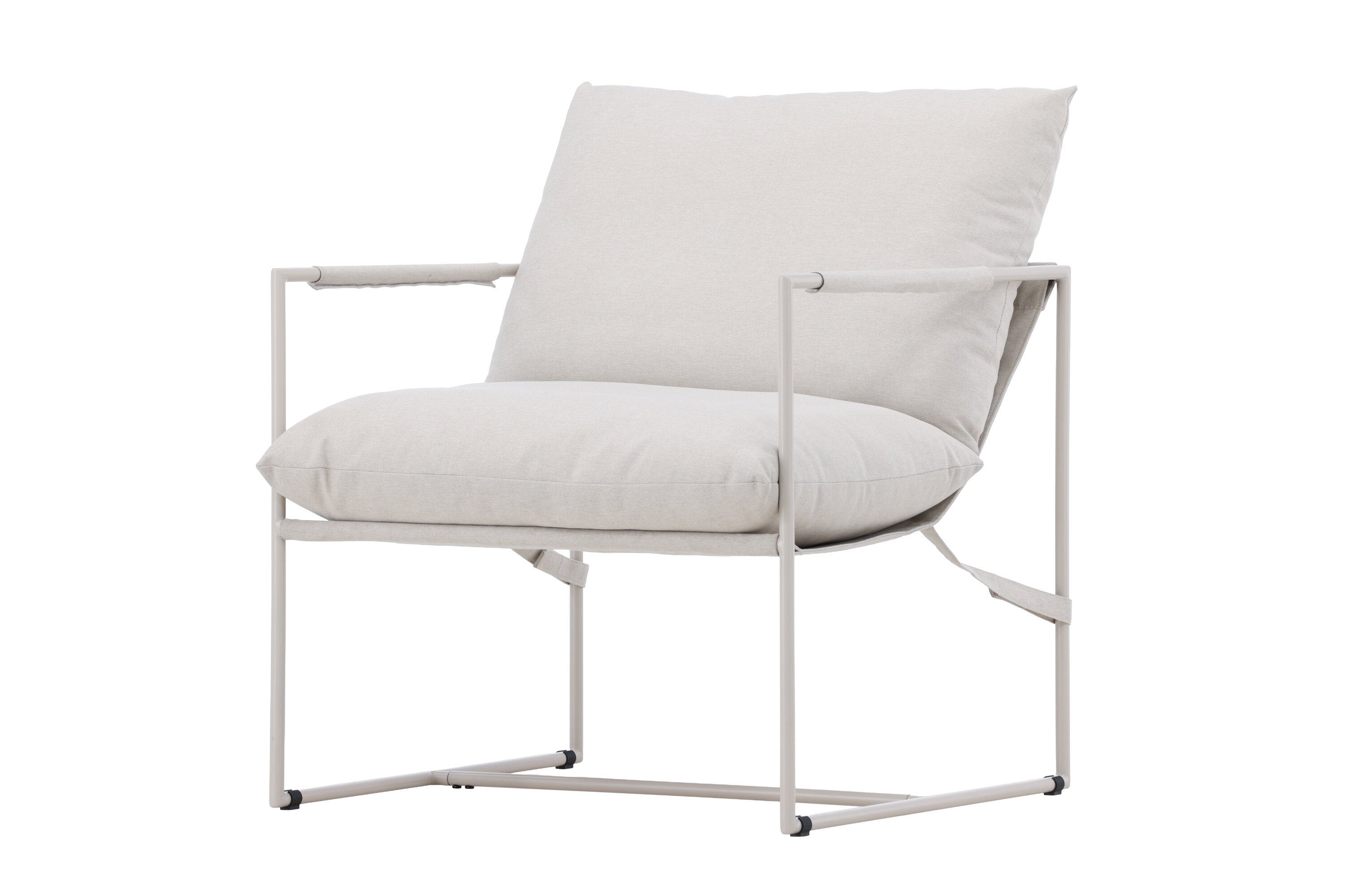 Stuhl Brika - In Beige mit Sitzkissen