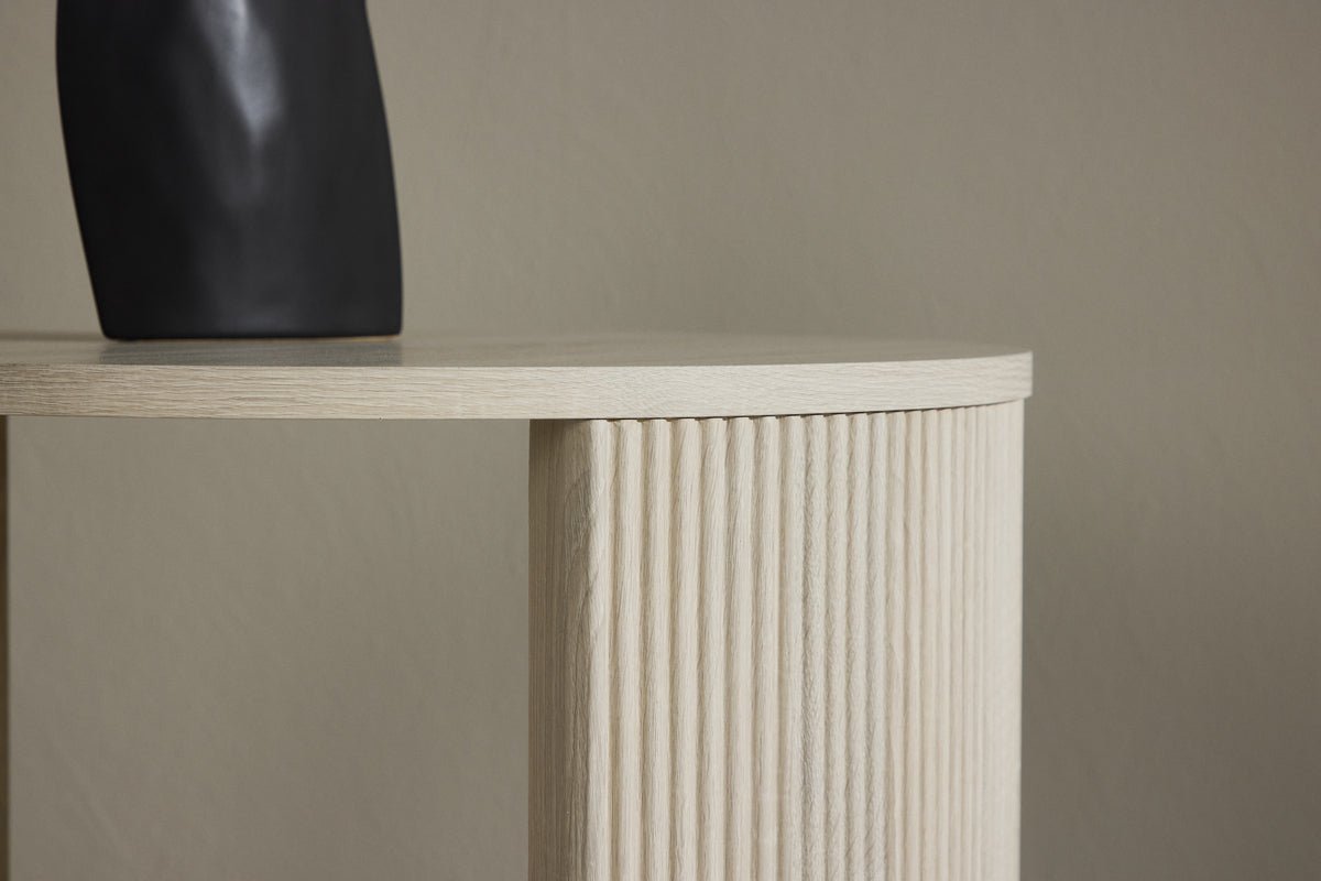 Couchtisch Rouven - mit geriffeltem Korpus