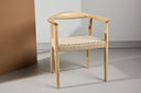 2er Set - Stuhl Leli aus Gummibaumholz und Seilgeflecht