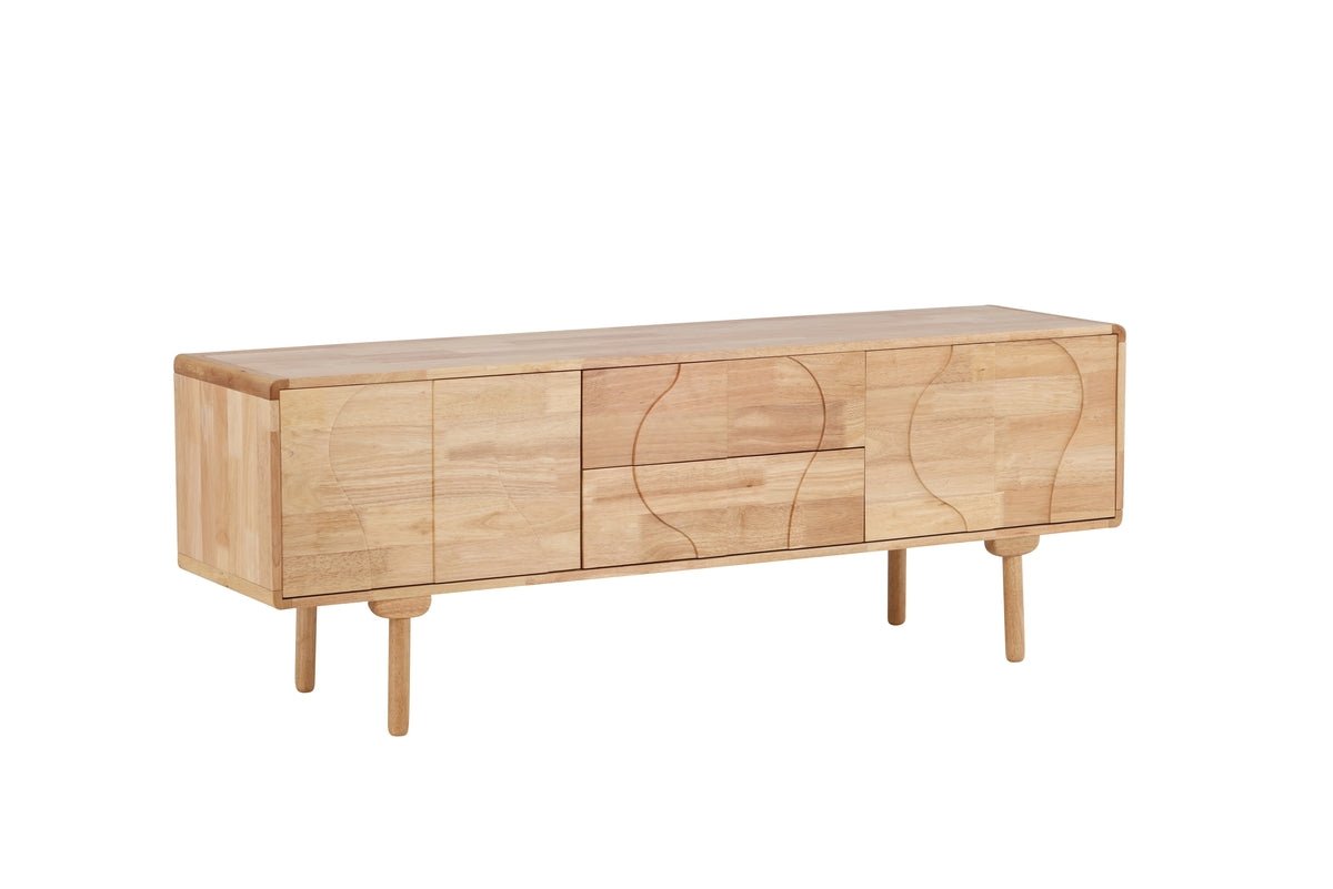 Kommode Feri - 180 cm Sideboard aus Gummibaumholz