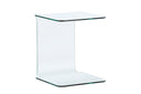 Beistelltisch Vetro – 45 × 45 cm in Klarglas