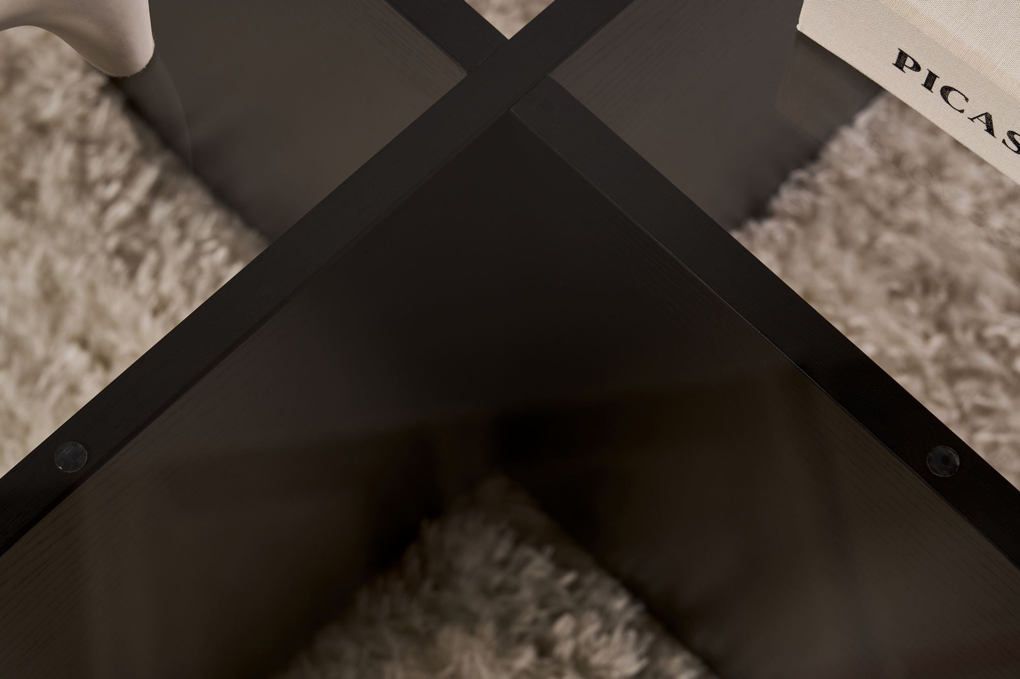 Couchtisch Rovida - mit runder Glasplatte in 2 Varianten