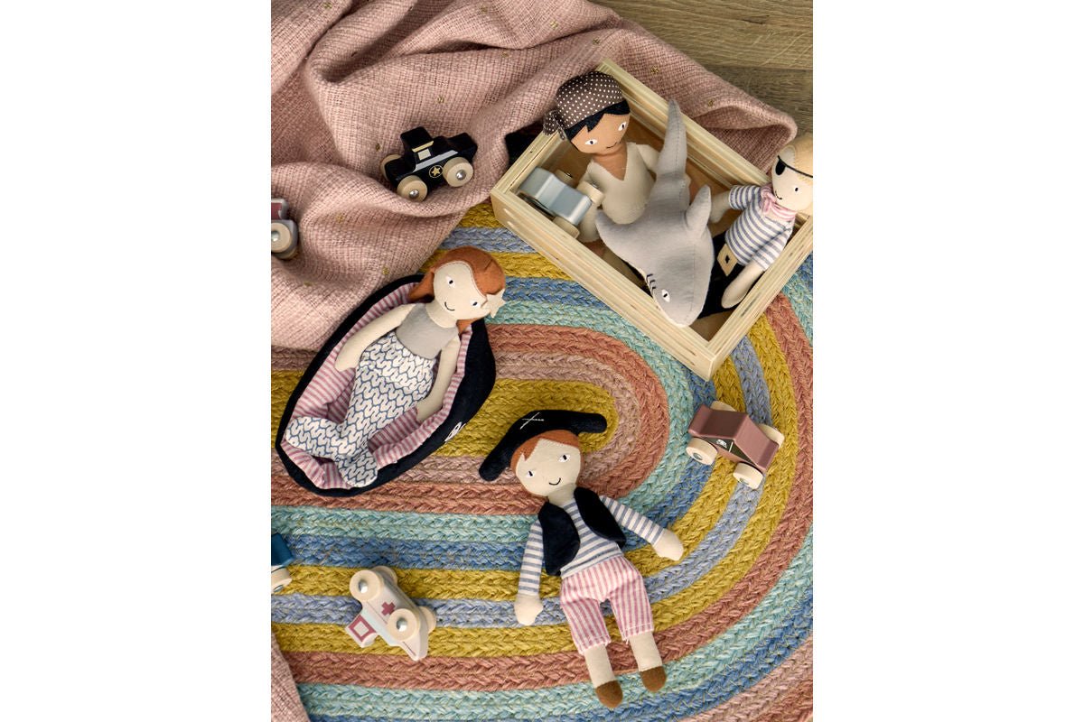 Puppenset Rapha – Piraten & Hai aus Baumwolle (3er-Set)