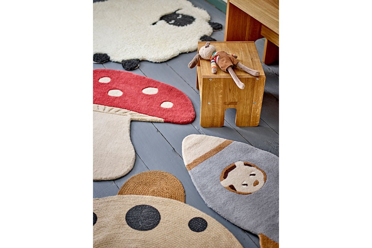 Kinderteppich Wolki – aus 100% Wolle in Schafsoptik