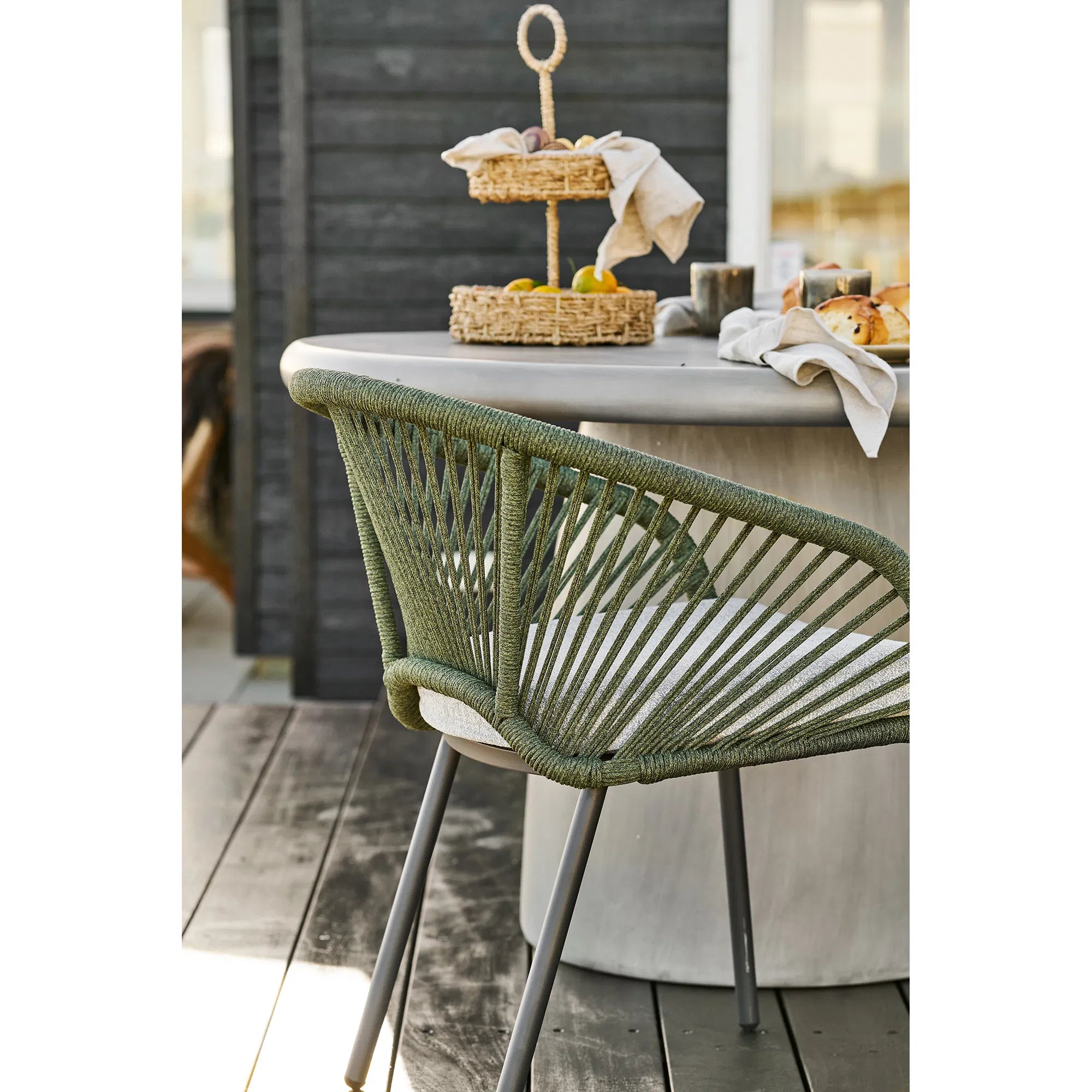 2er Set - Gartenstuhl Veleno in Beige oder Grün