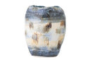 Vase Blue Nonna – aus Steingut