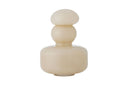 Vase Elinor mit Deckel – Naturfarbenes Glas
