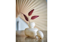 Vase Elinor mit Deckel – Naturfarbenes Glas