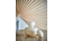 Vase Elinor mit Deckel – Naturfarbenes Glas