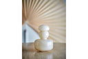 Vase Elinor mit Deckel – Naturfarbenes Glas