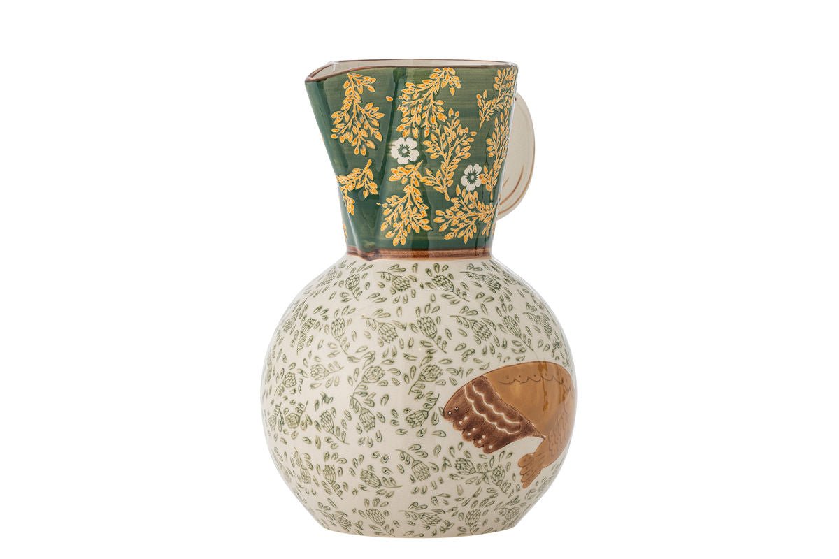 Krug Florin – Handbemaltes Steingut mit floralen Motiven