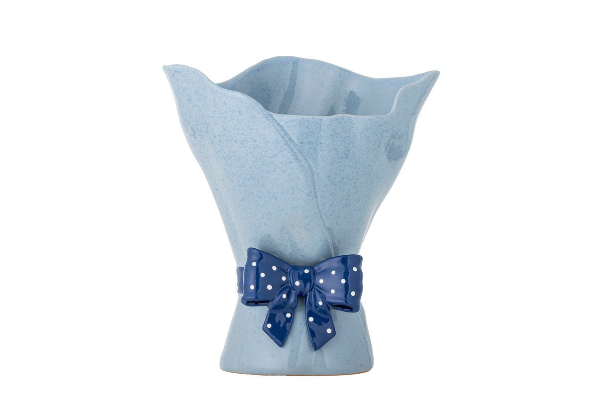 Vase „Florielle“ – Blaues Steingut