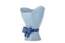 Vase Florielle – Blaues Steingut
