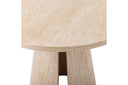 Esstisch Travio – Rundes Design im Travertin-Look