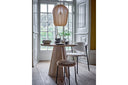Esstisch Travio – Rundes Design im Travertin-Look