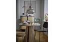 Esstisch Travio – Rundes Design im Travertin-Look