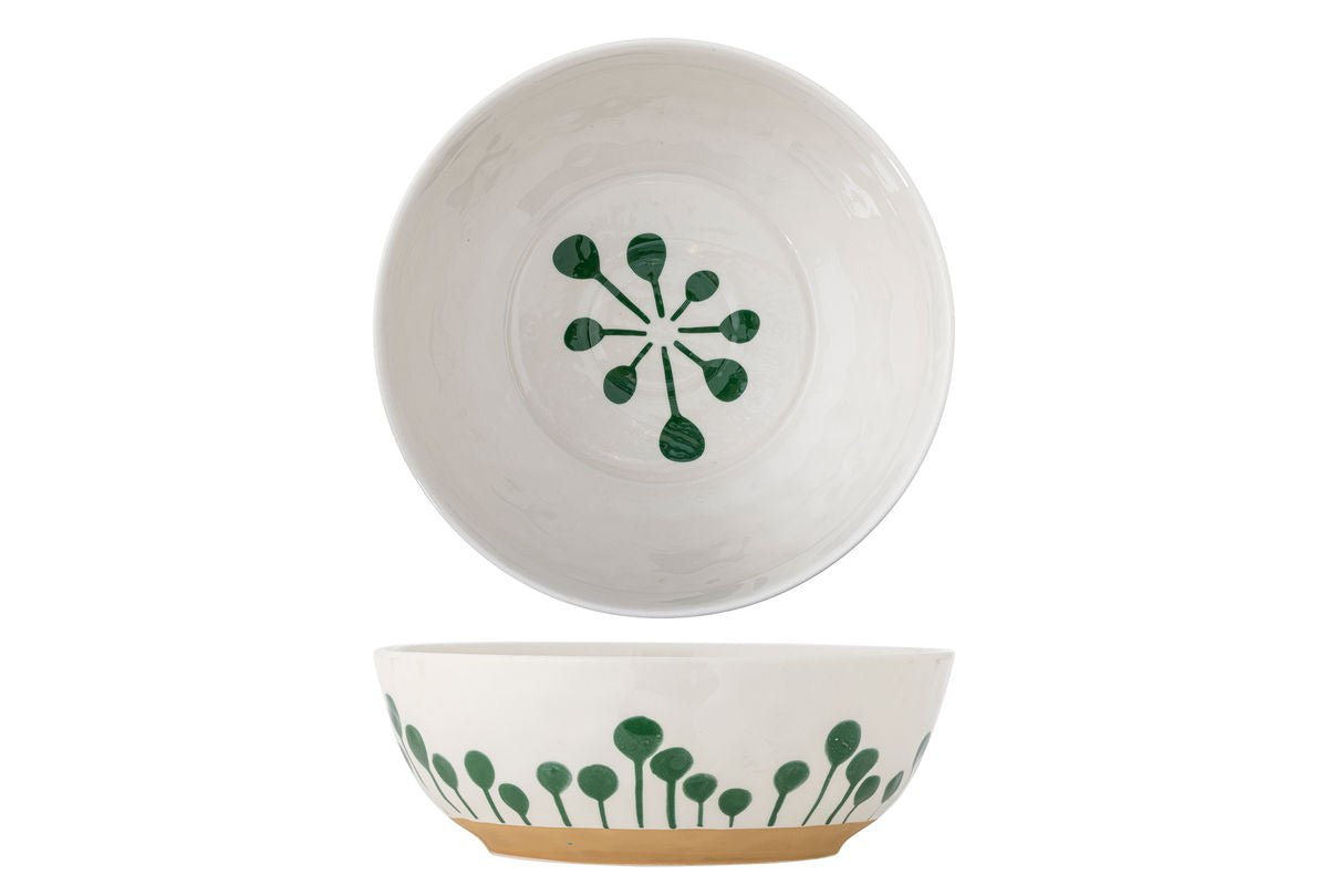 Schale Mireya – Handbemaltes Steingut mit floralem Punktmuster