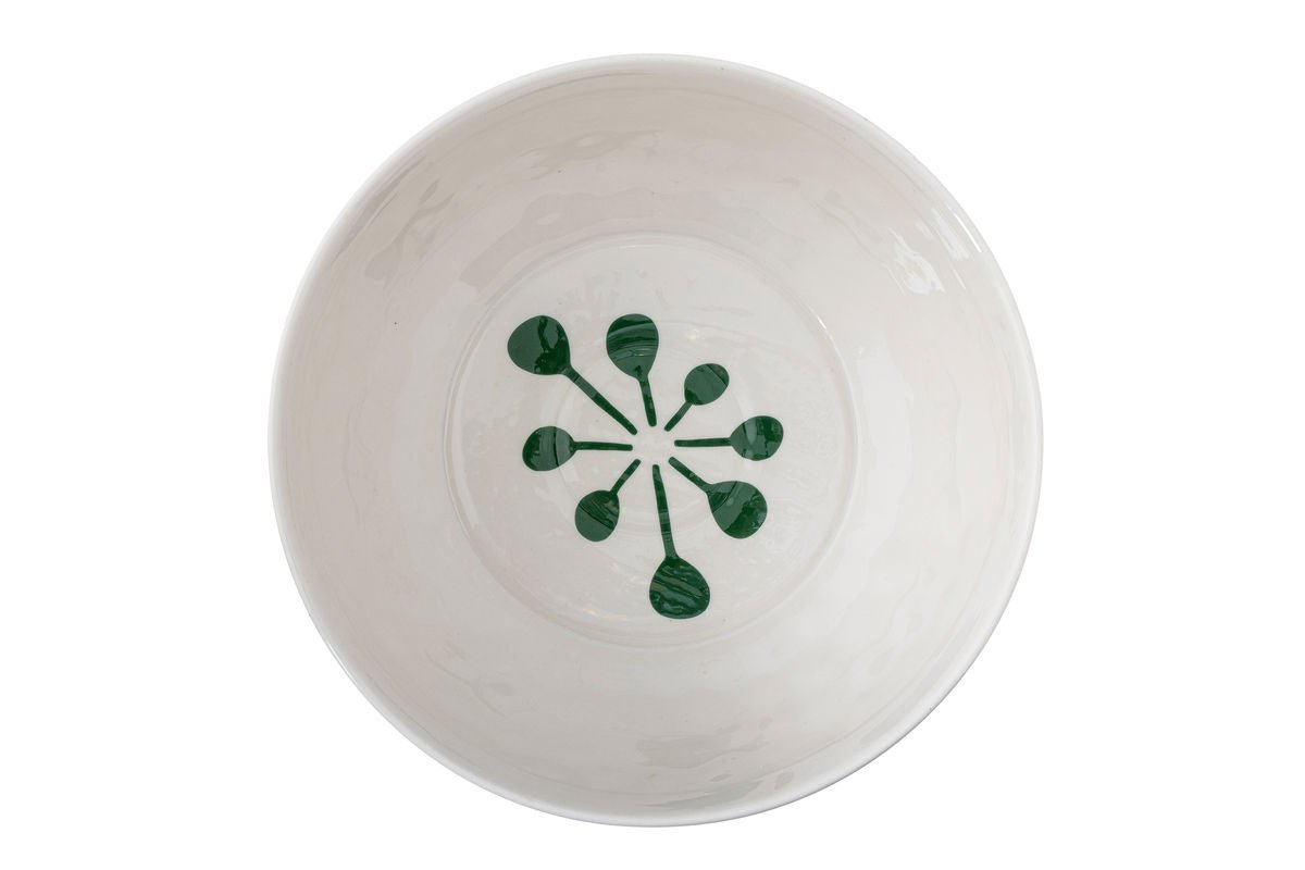 Schale Mireya – Handbemaltes Steingut mit floralem Punktmuster