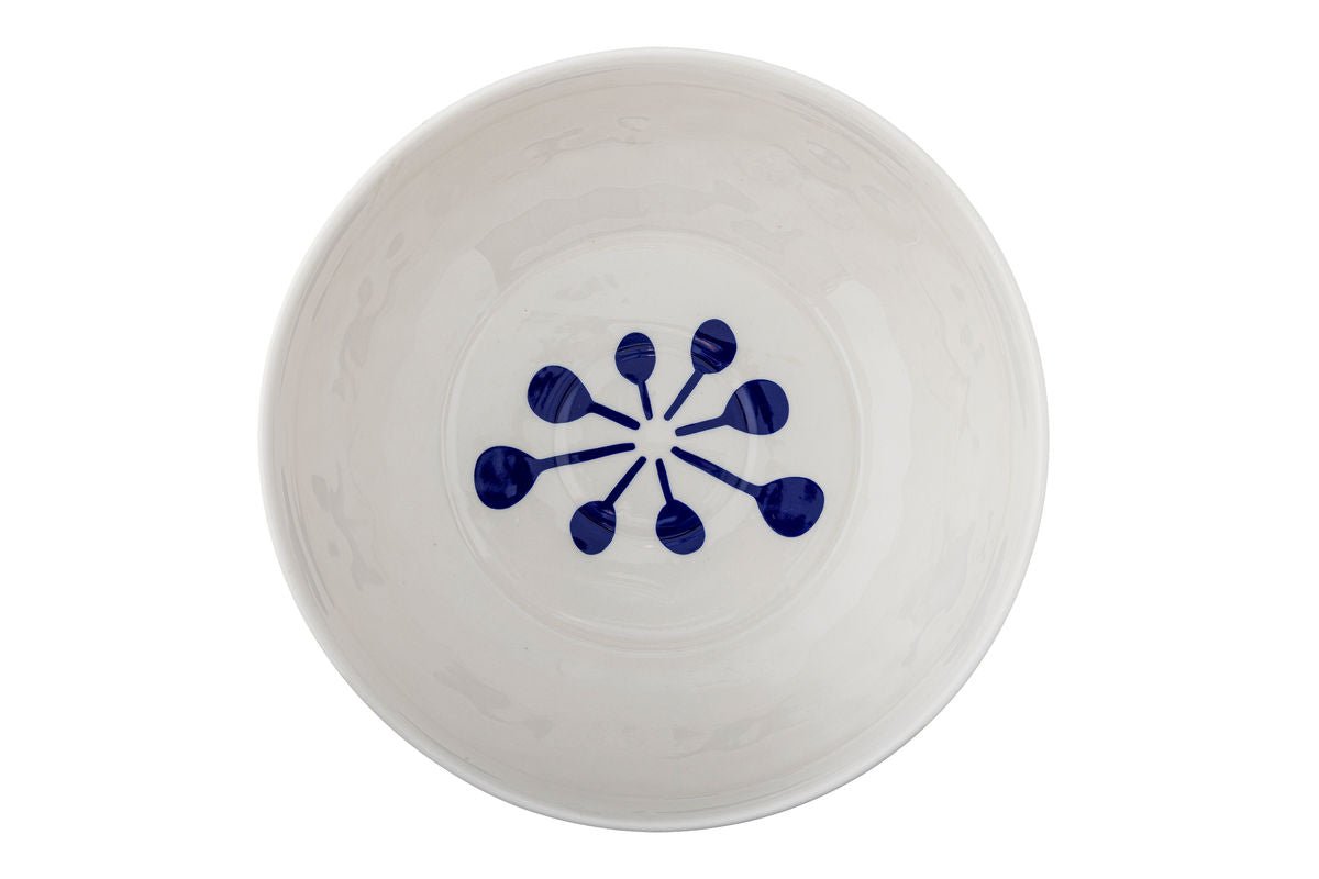 Schale Mireya – Handbemaltes Steingut mit floralem Punktmuster