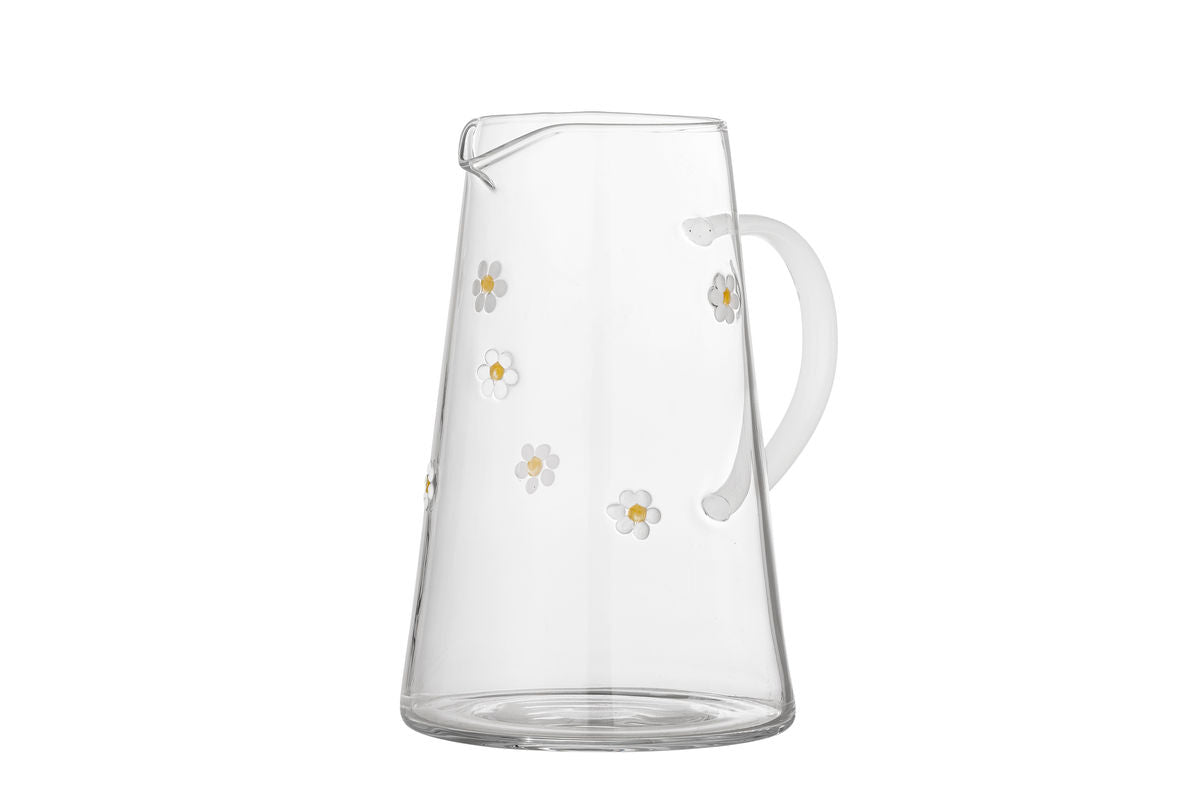 Krug Florae – Klarglas mit handveredelten Blütenmotiven