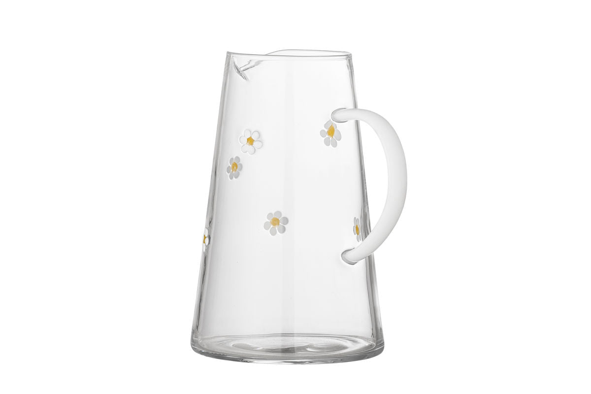 Krug Florae – Klarglas mit handveredelten Blütenmotiven