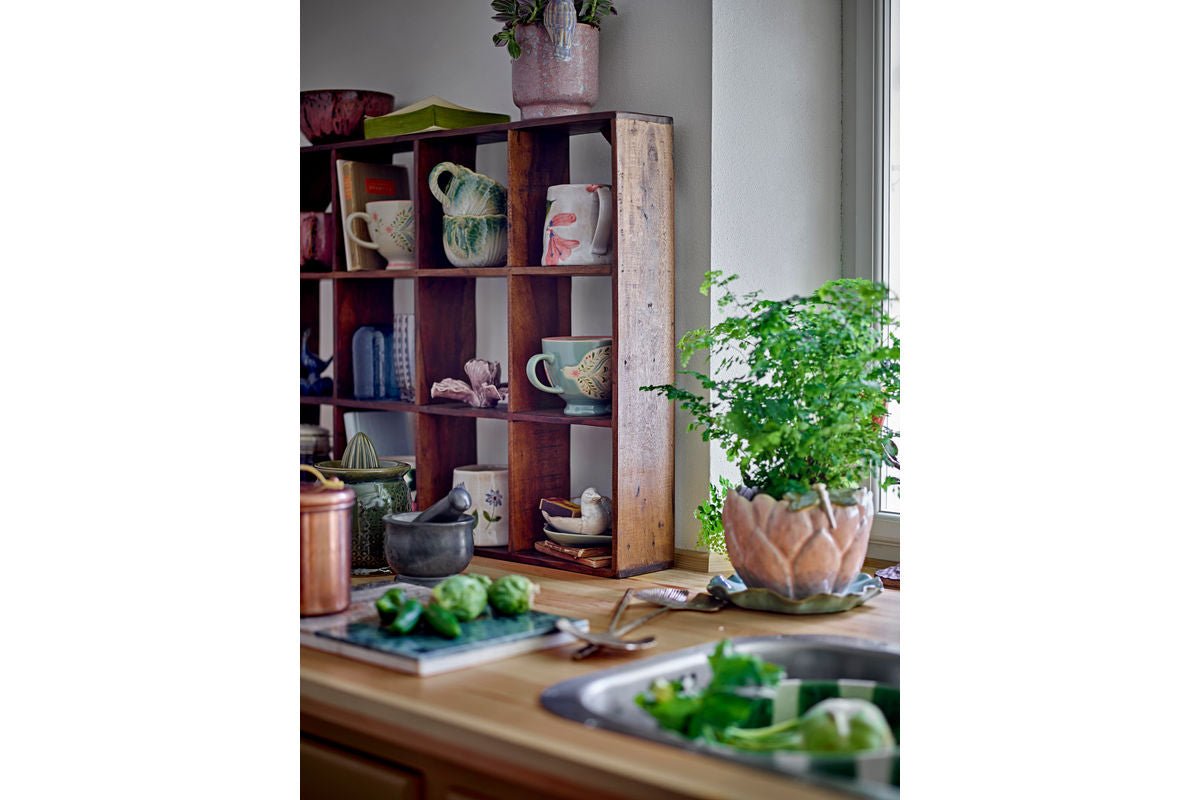 Blumentopf Seerose – Steingut mit Untertasse