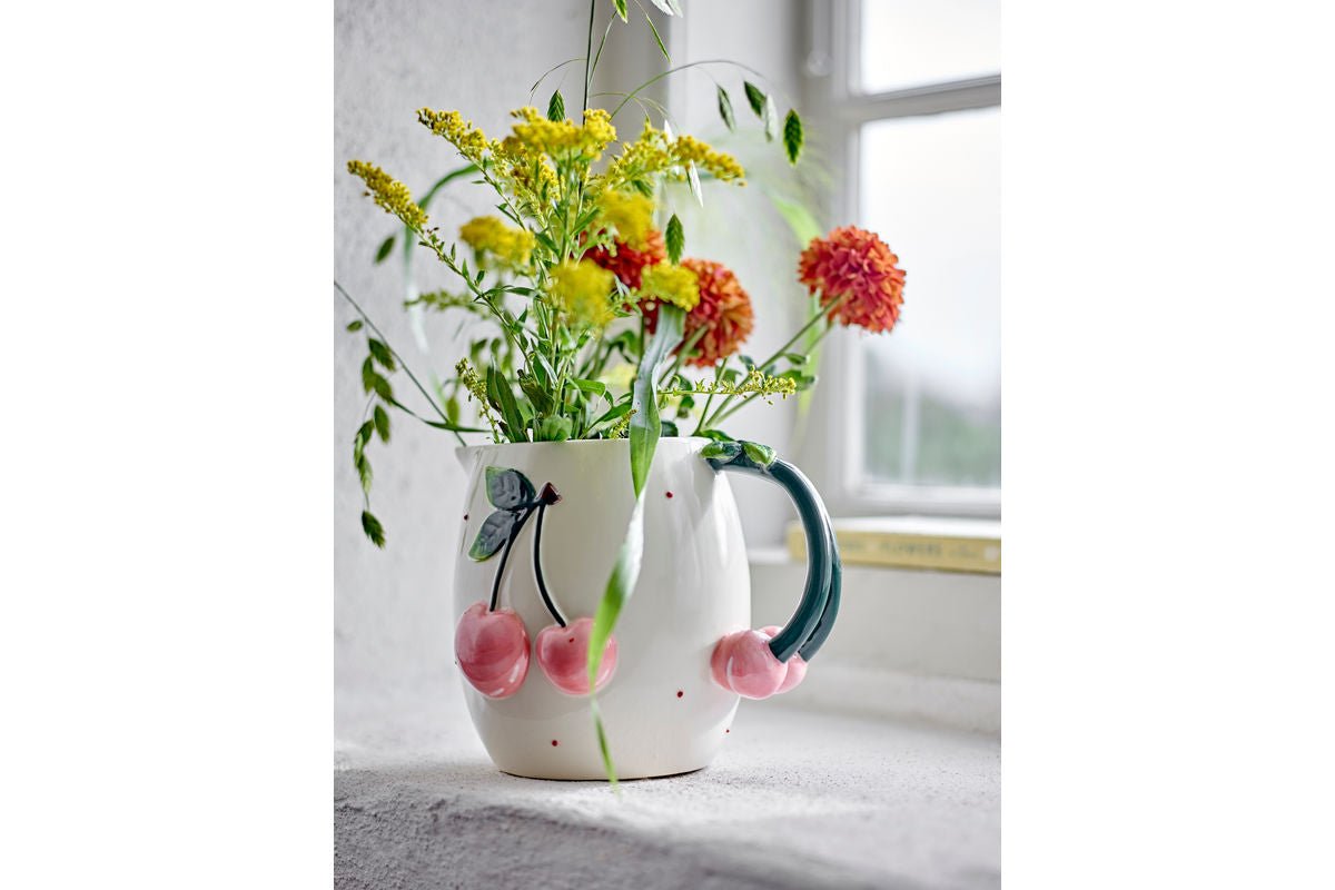 Krug Cerise – Handbemaltes Steingut mit Kirschmotiven